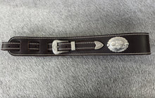 Load image into Gallery viewer, Adjustable Leather Concho Guiter Strap-Brown

